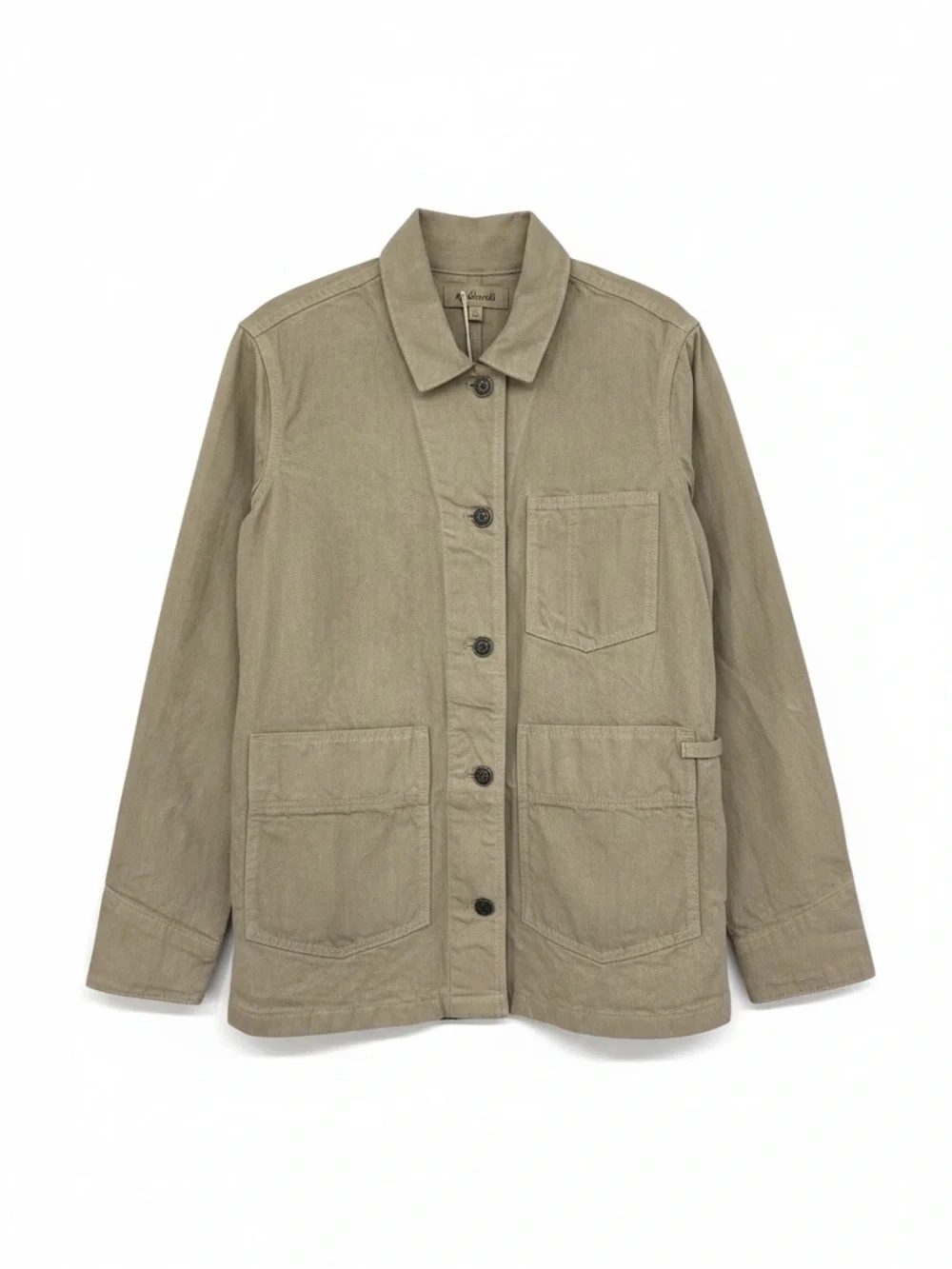 Madewell x MN Dye Studio Denim Chore Coat Hand Dyed Jacket Beige XS NWT